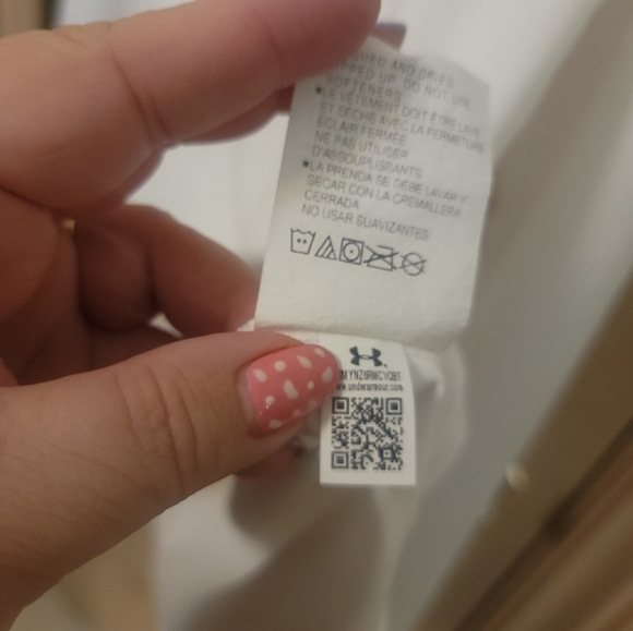 NWOT Mens Sz XL Under Armour White 1/4 Zip Pullover University Notre Dame Shirt - Picture 4 of 9